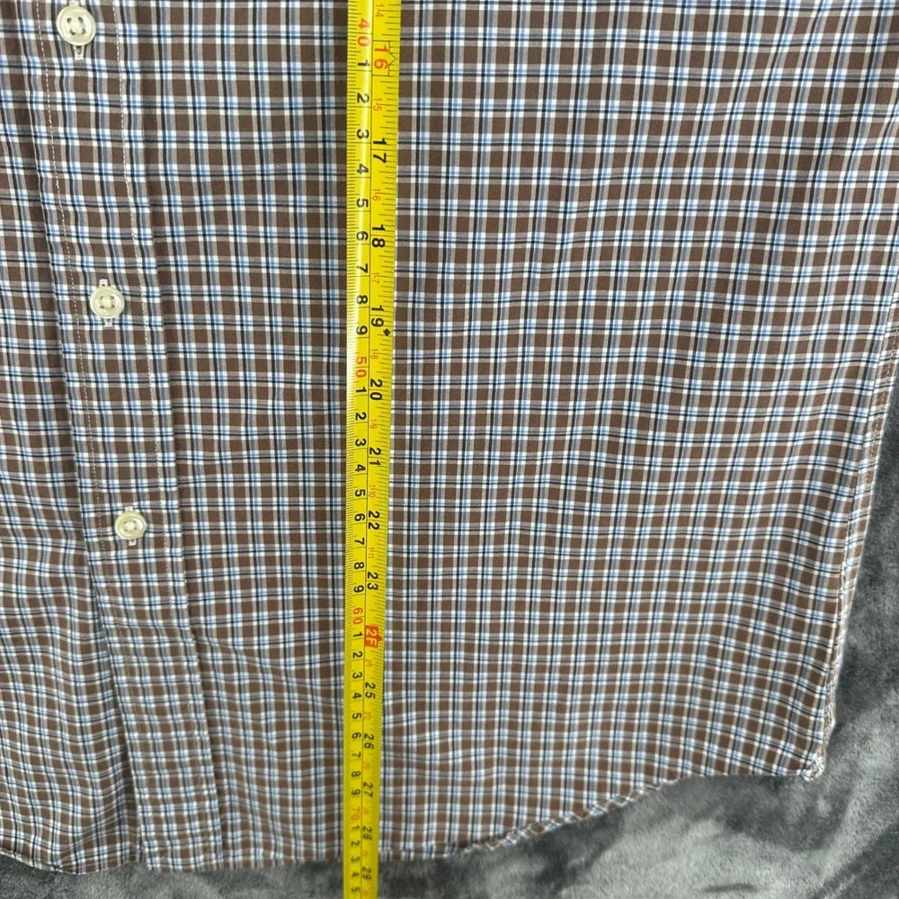 Polo Ralph Lauren Mens Medium Plaid Cotton Stretch Button Down Shirt